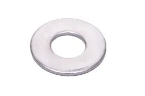 10 x 7/16" OD Chrome Coated Stainless Flat Washer, (100 Pack) - Choose Size, by Bolt