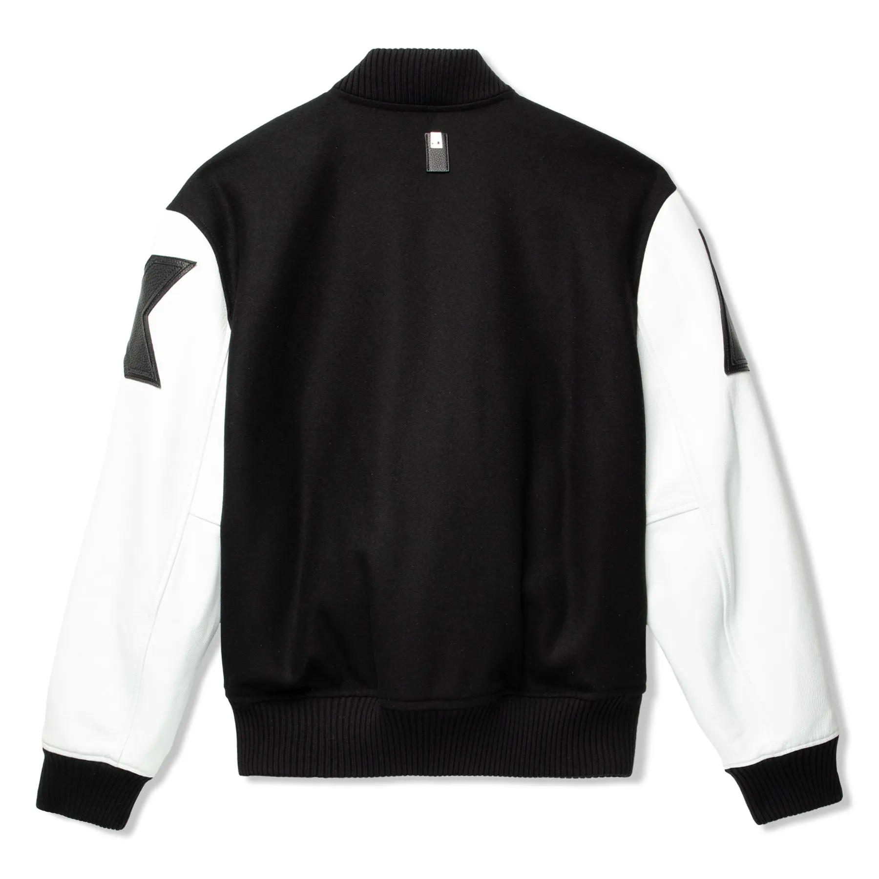 1017 ALYX 9SM Felt   Leather Varsity (Black/White)