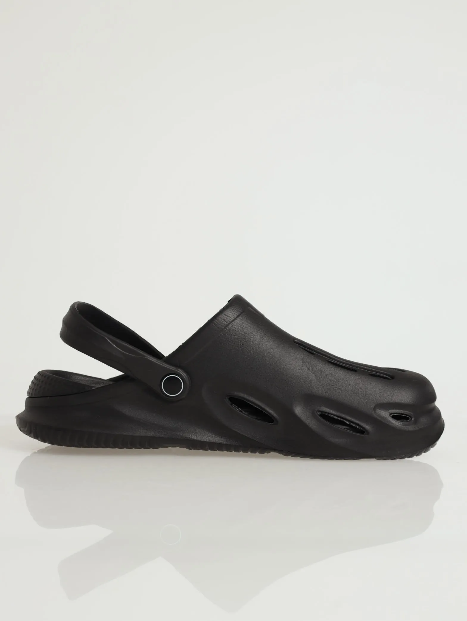 2 Part Moulded Clog - Black