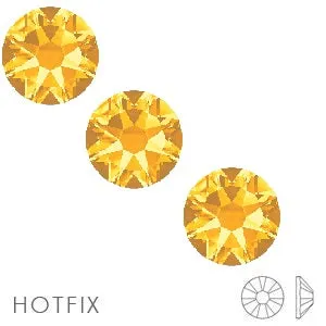 2038 hotfix flat back back Sunflower yellow ss8-2.4mm (80)