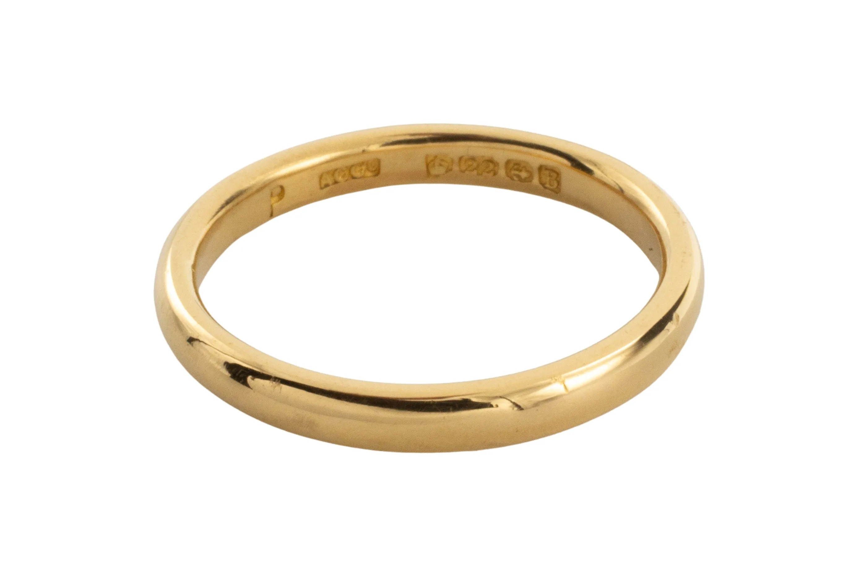 22 carat gold wedding band from 1926