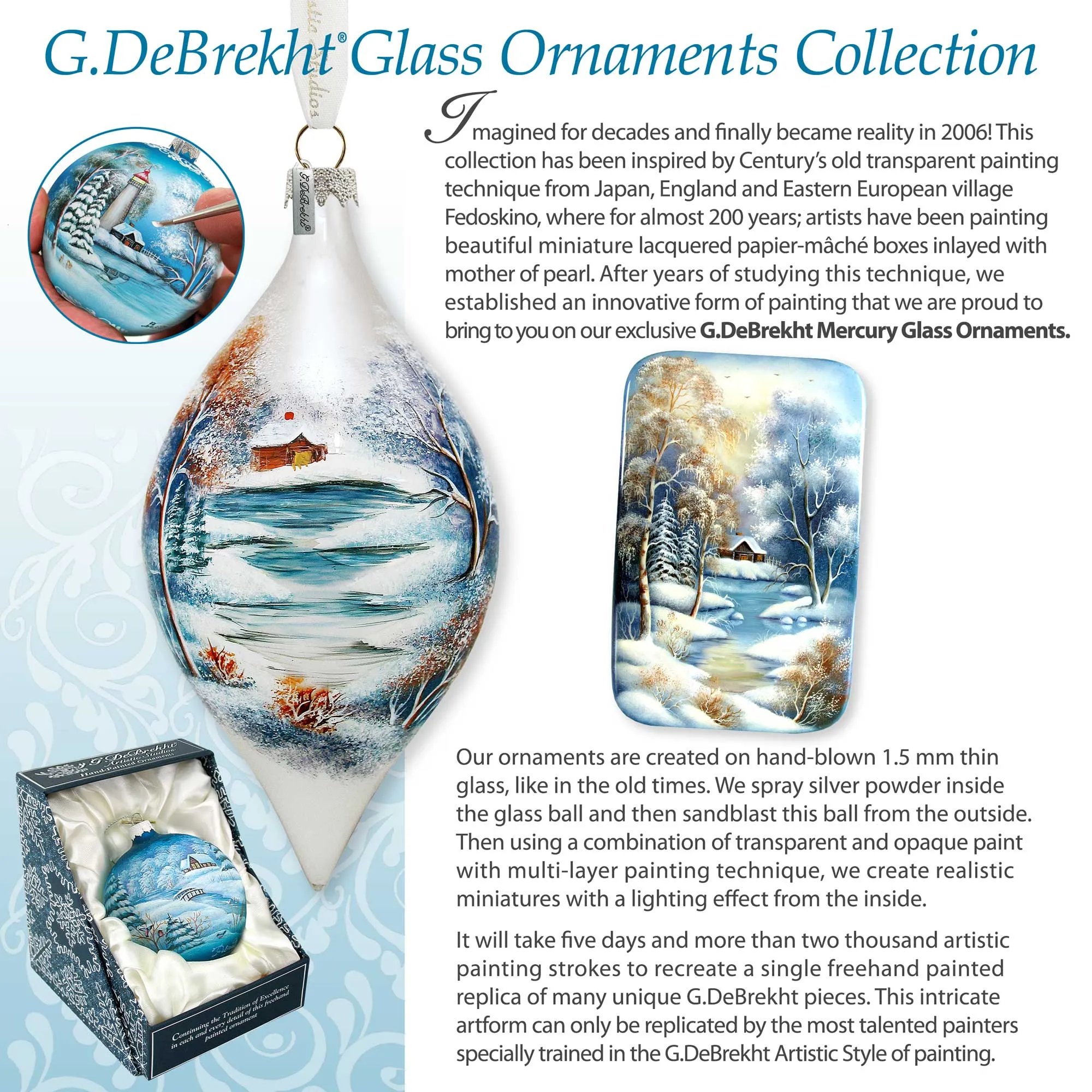 A Love for All Seasons: Grizzly Bears Ball Glass Ornament by G. Debrekht - Wildlife Holiday Décor - 73382