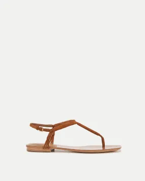 Amelia T-Strap Suede Sandal