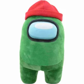 Among Us: 12" Plush - Green Crewmate with Red Beanie - New