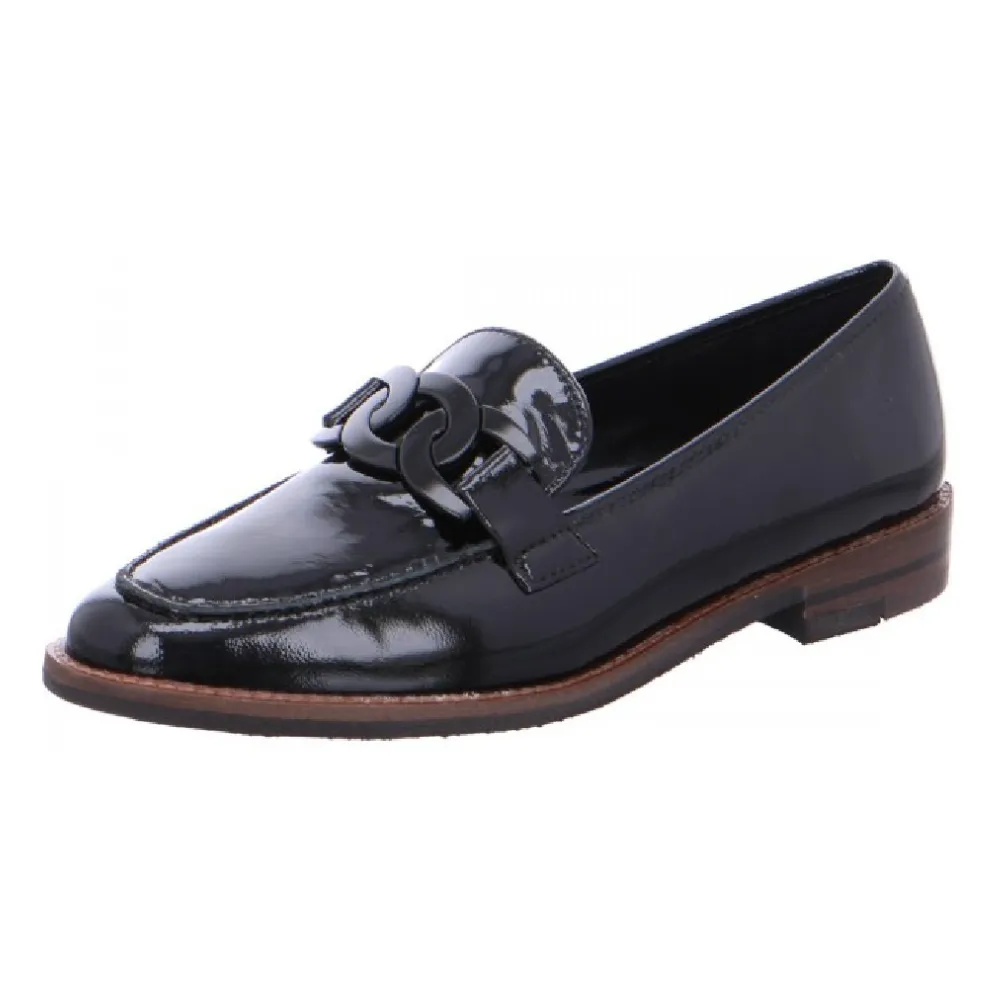 Ara Kyle Black Patent Leather Loafer (Women's)