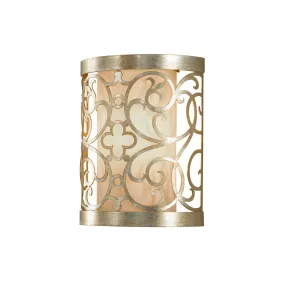 Arabesque 1/2L Wall Light - Silver Leaf Patina Finish