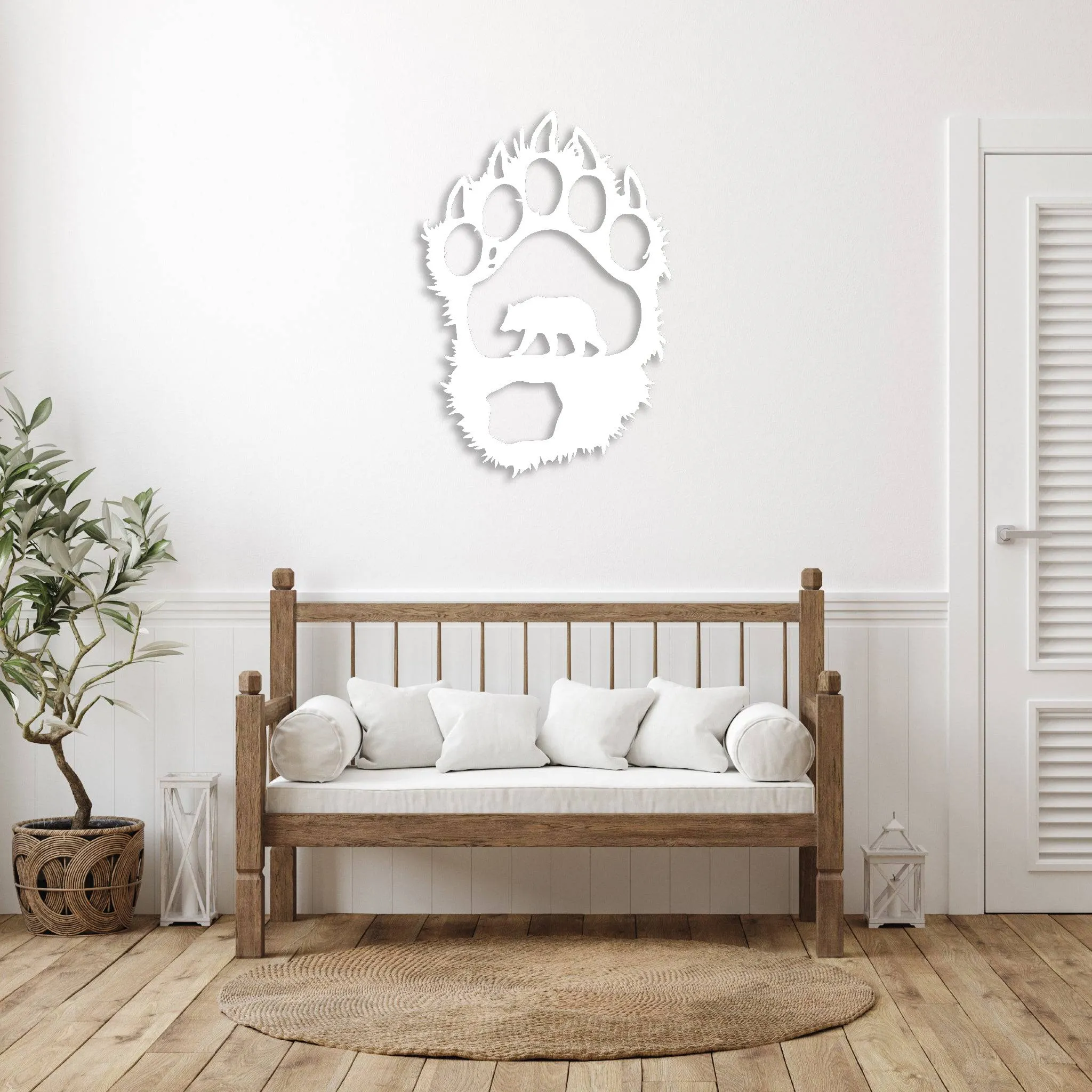 Bear Paw - Metal Wall Art