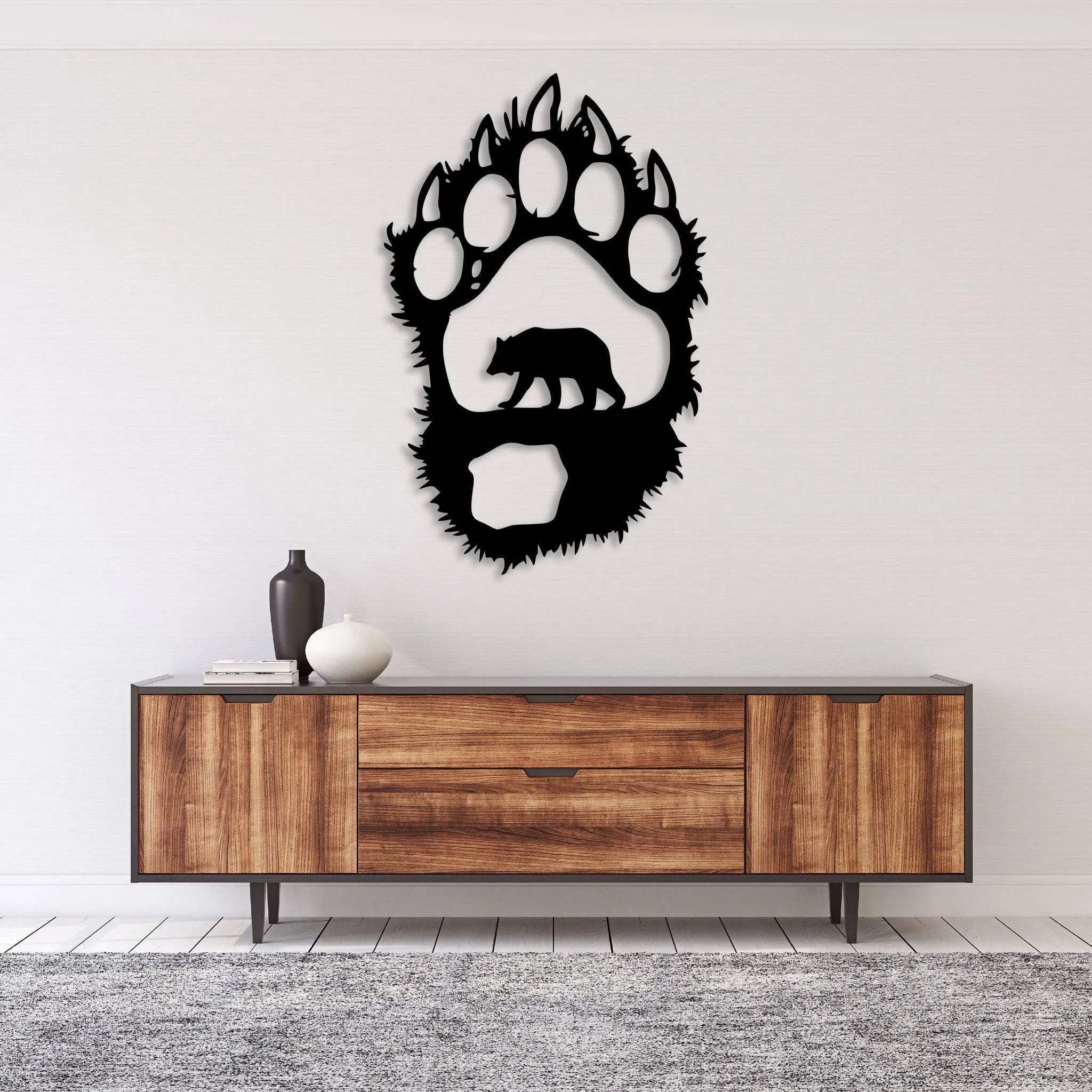 Bear Paw - Metal Wall Art