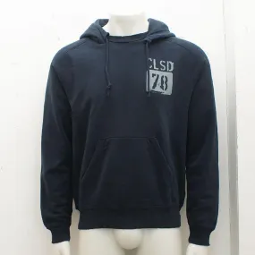 Blue Hooded Sweat Top