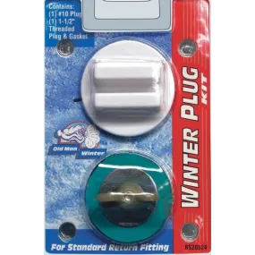 Blue Torrent Winter Plug Kit #10 Plug and 1.5" Threaded Plug w/Oring