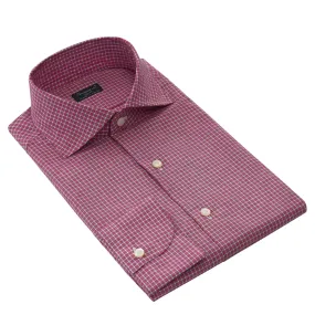 Checked Cotton Shirt in Red