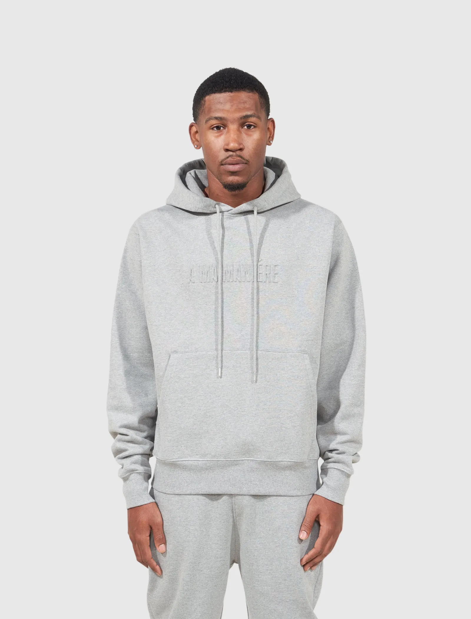 CONTRAST STITCH HOODIE