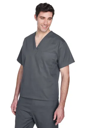 Dark Charcoal Harriton Adult Restore 4.9 oz. Scrub Top