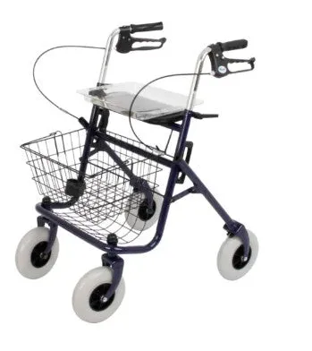 Days Classic 4 Wheel Rollator Walker with Basket and Tray