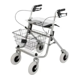 Days Classic 4 Wheel Rollator Walker with Basket and Tray