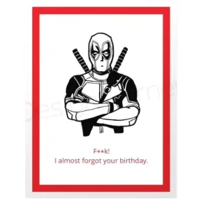 Deadpool Birthday Card