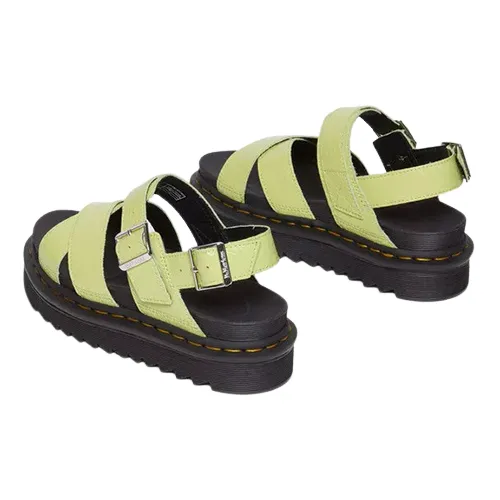 Dr.Martens Platform Sandals - Voss-11  - Lime Green Patent