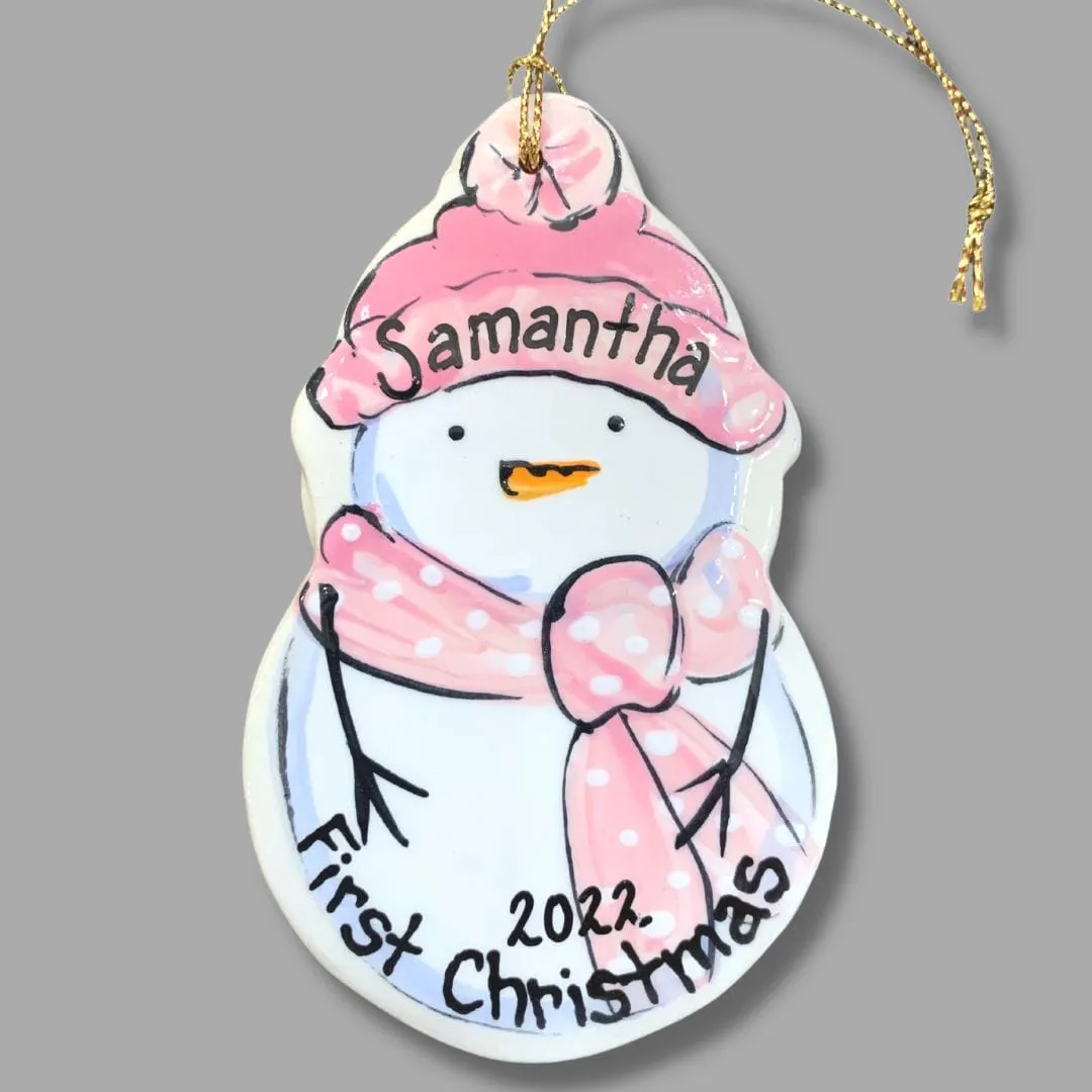 First Christmas Snowman Ornament