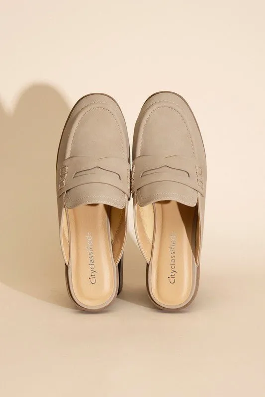 Flat Loafer Mule