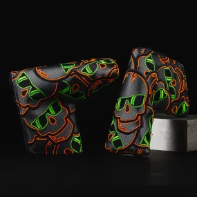 Green & Orange Stacked Skulls 2.0 Blade Cover