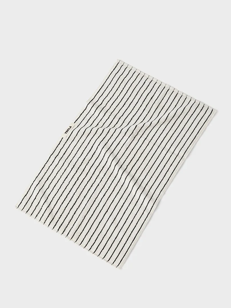 Hand Towel in Racing Green Stripes