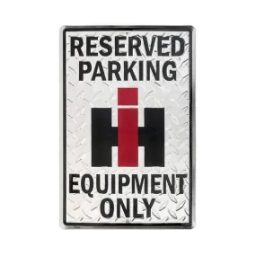 IH Reserved Parking Metal Sign