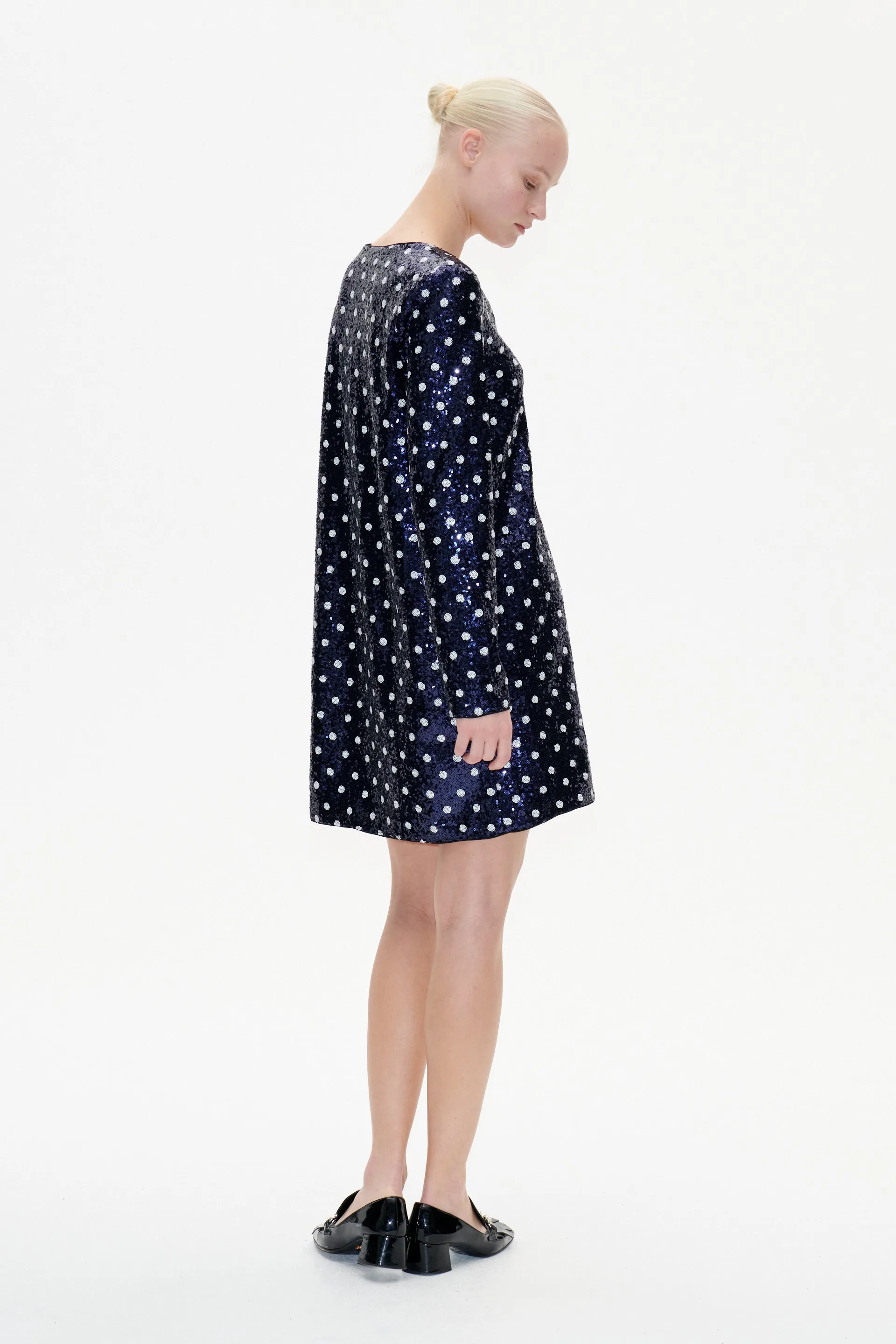 JAVONA | Blue Dotted Sequins