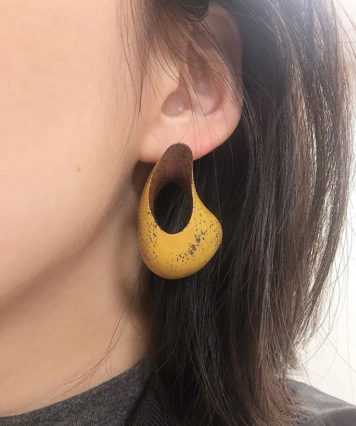 Joo Hyung Park- Confulence earrings (Yellow)