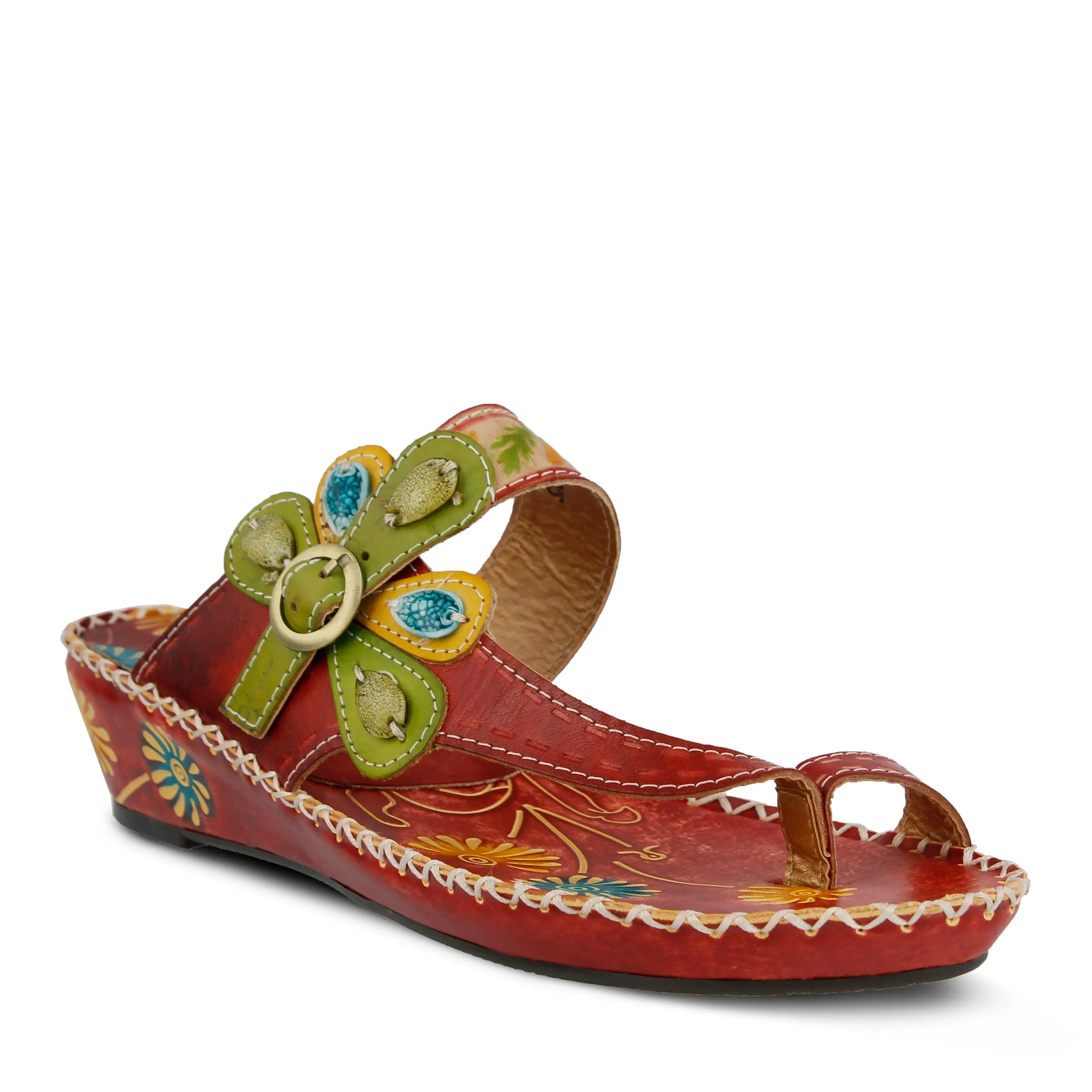 L'ARTISTE SANTORINI SLIDE SANDAL