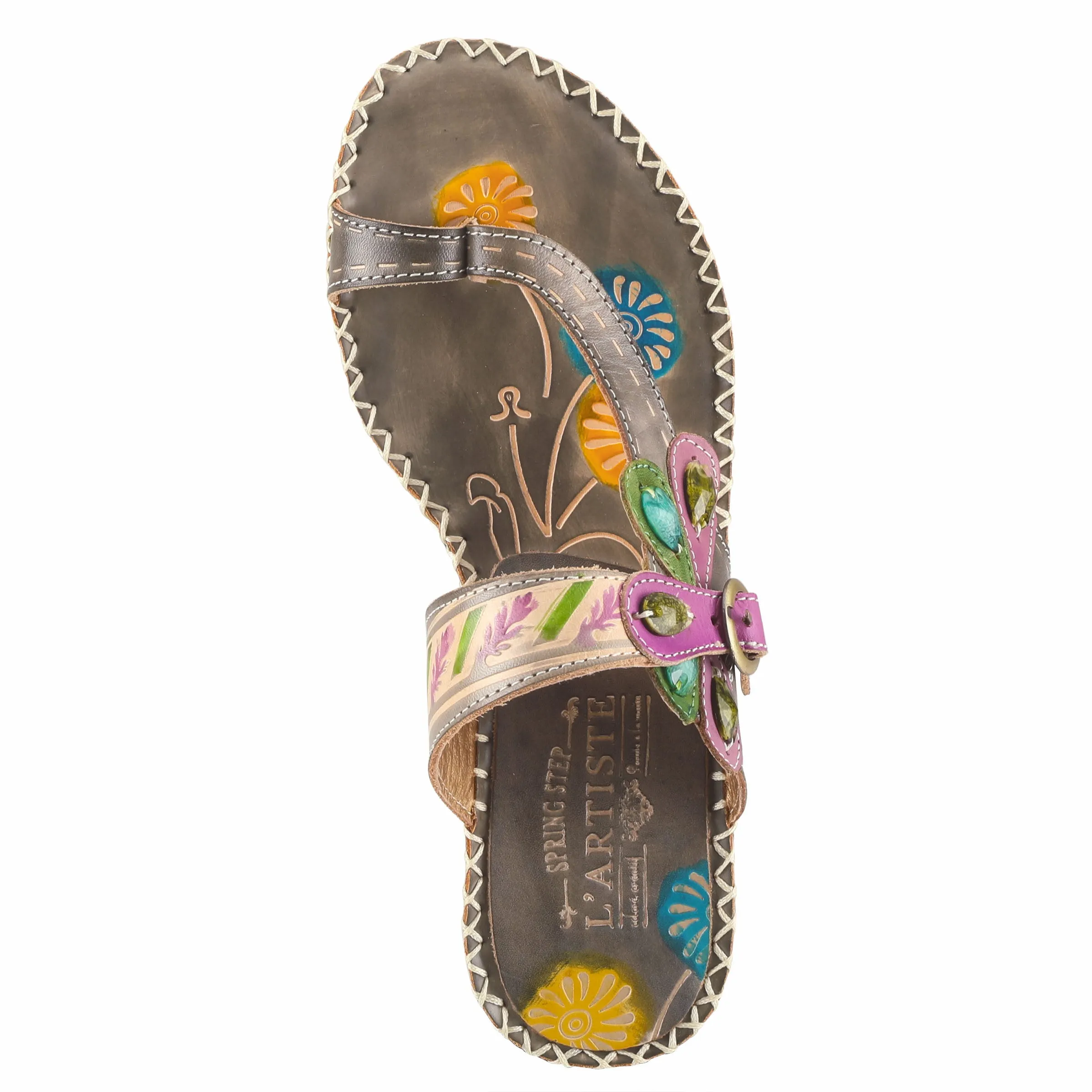 L'ARTISTE SANTORINI SLIDE SANDAL