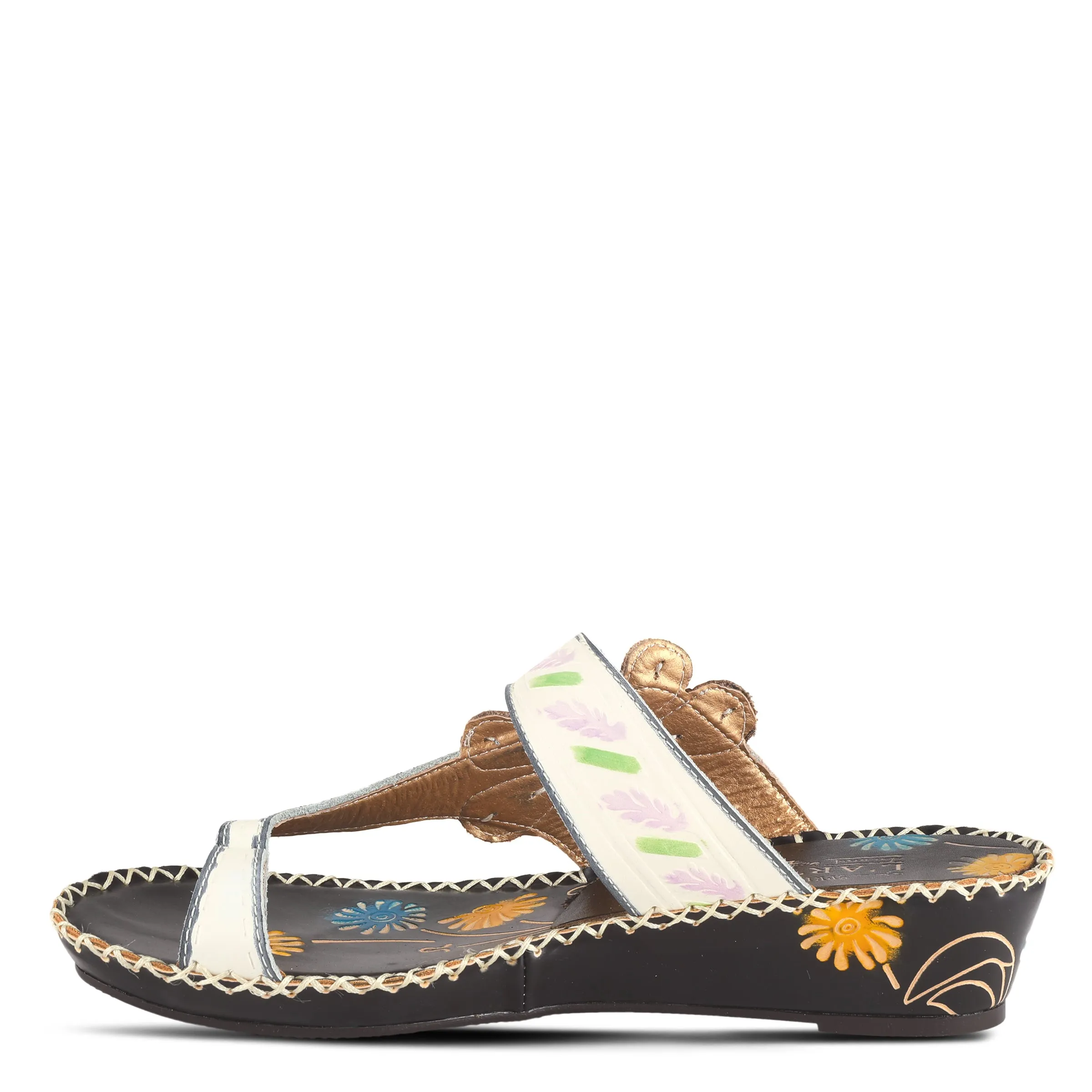 L'ARTISTE SANTORINI SLIDE SANDAL