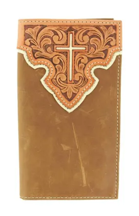 Nocona Embossed Contrast Cross Rodeo Wallet