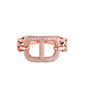 PAVÉ DIAMOND SPLIT LINK RING