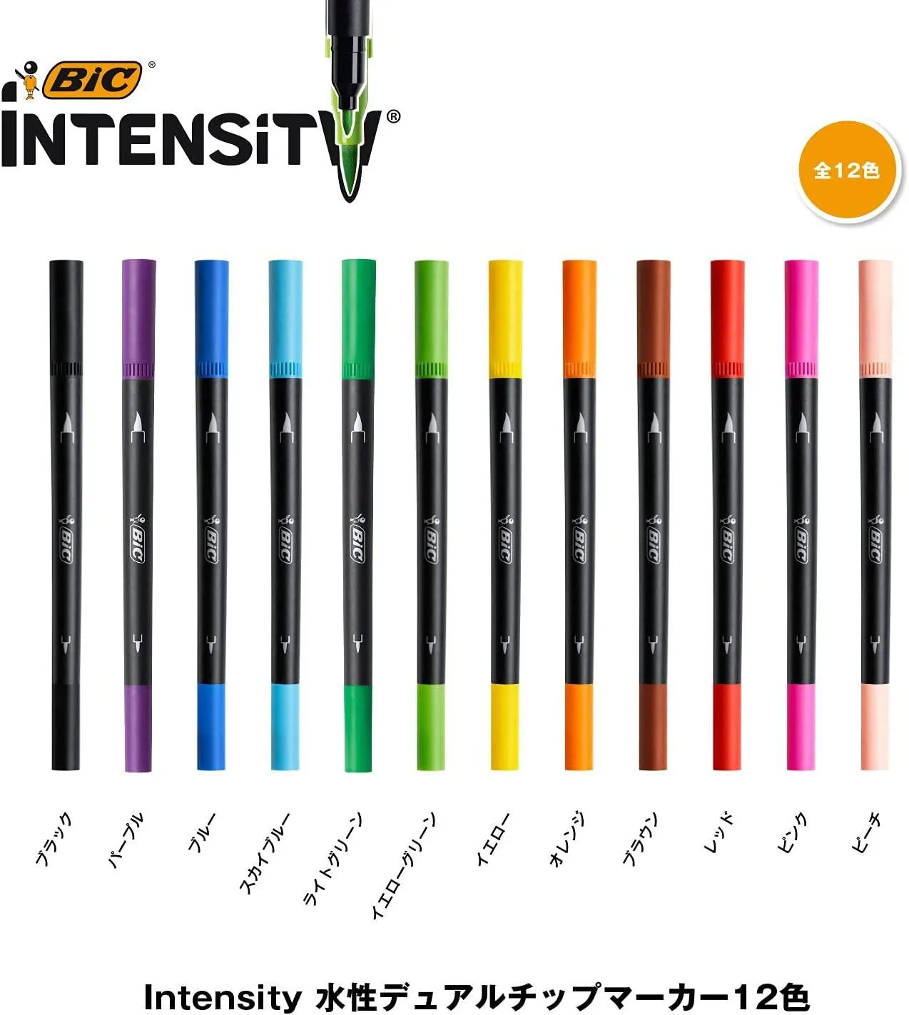 (Pre-Order) BIC Intensity Dual Chip Markers 0.7mm Water-based pen ITS-DUTCMPK12