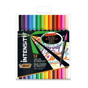 (Pre-Order) BIC Intensity Dual Chip Markers 0.7mm Water-based pen ITS-DUTCMPK12