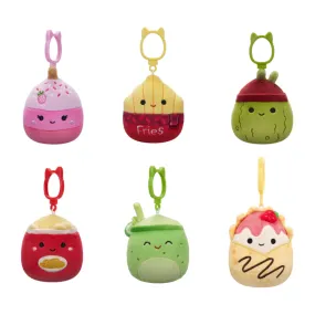 Squishmallow 3.5 Inch Clip Fall Food Squad Set of 6 - Floyd, Pama, Salim, Ansel, Townes, Gasten