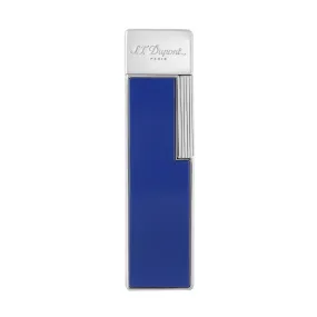 S.T. Dupont Twiggy Chrome Blue Lacquered Lighter