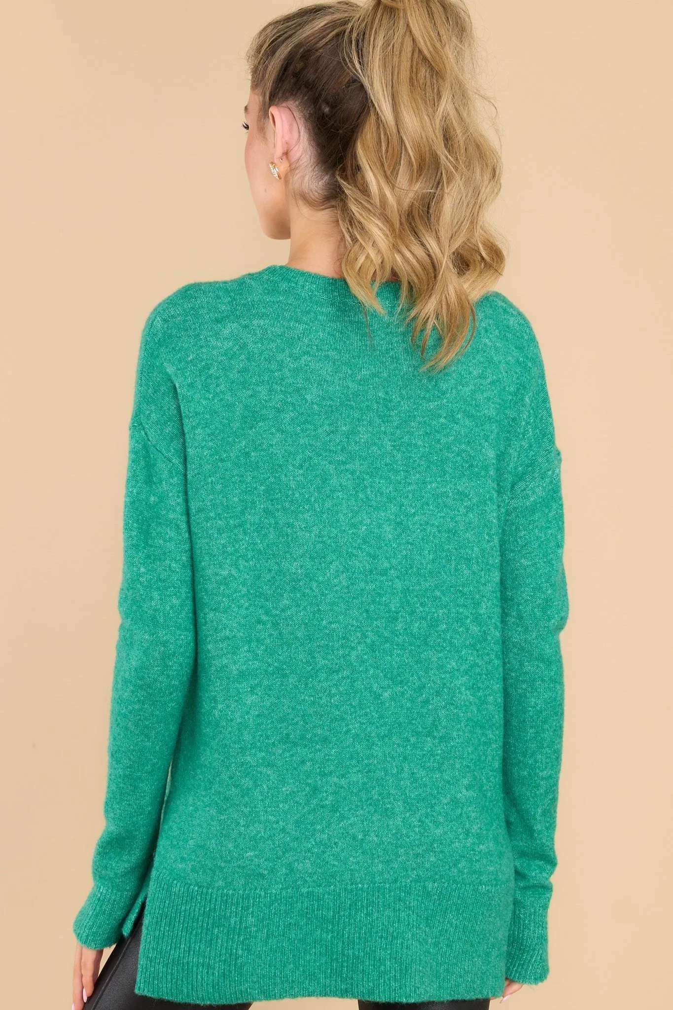 Stay Cozy Green Sweater