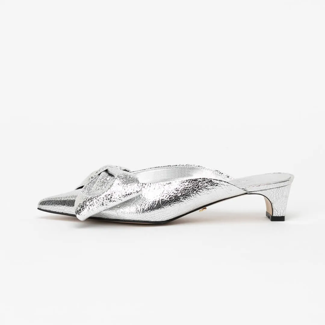 *UK size 2 - ASSIE - silver, 4cm heels