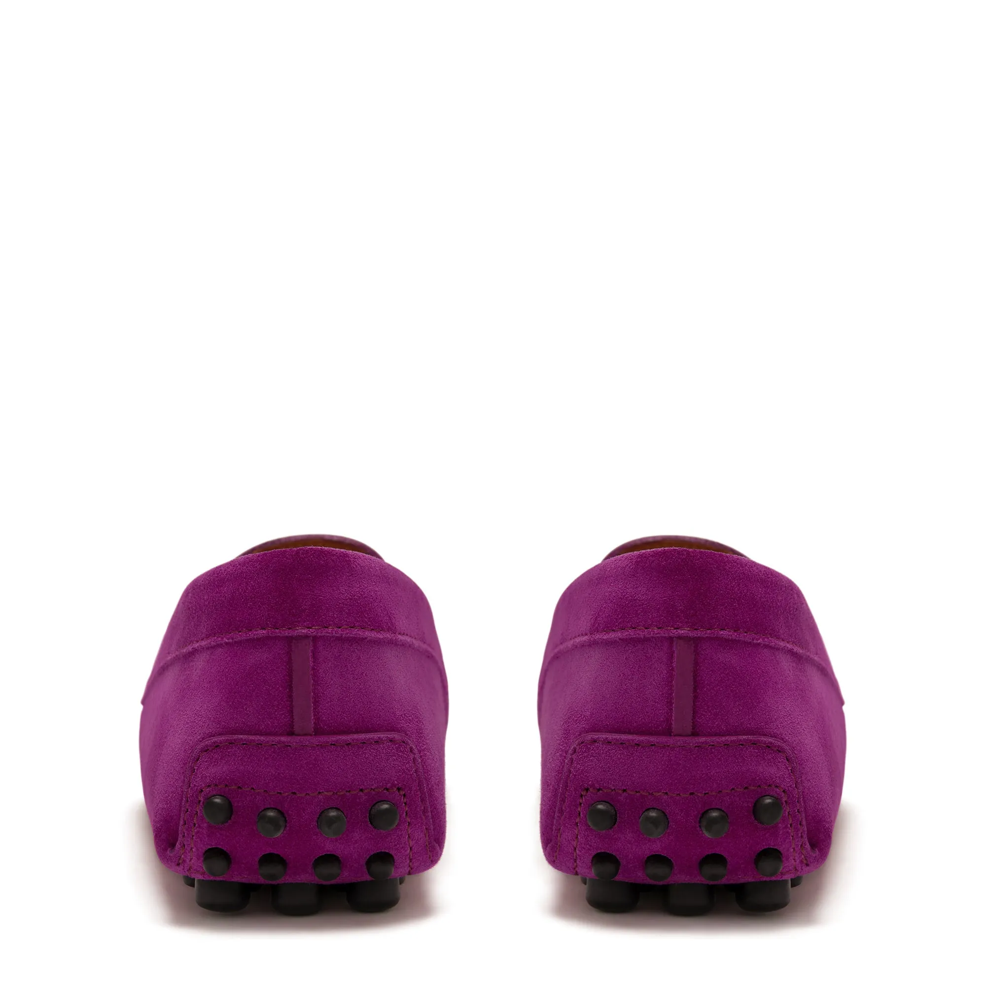 Vendôme Marie fuchsia suede moccasins