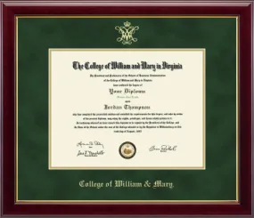 William & Mary Diploma Frame - Gallery